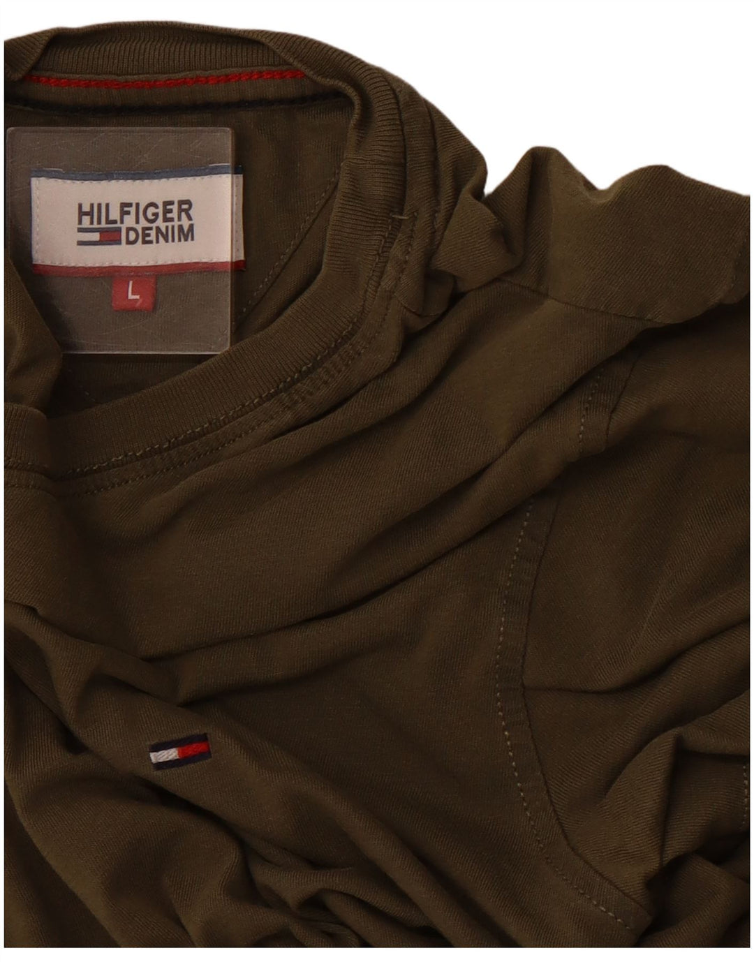 TOMMY HILFIGER T-shirt da uomo Top Large Khaki