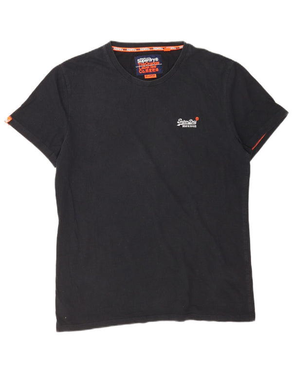 T-shirt da uomo Superdry Top XL in cotone nero