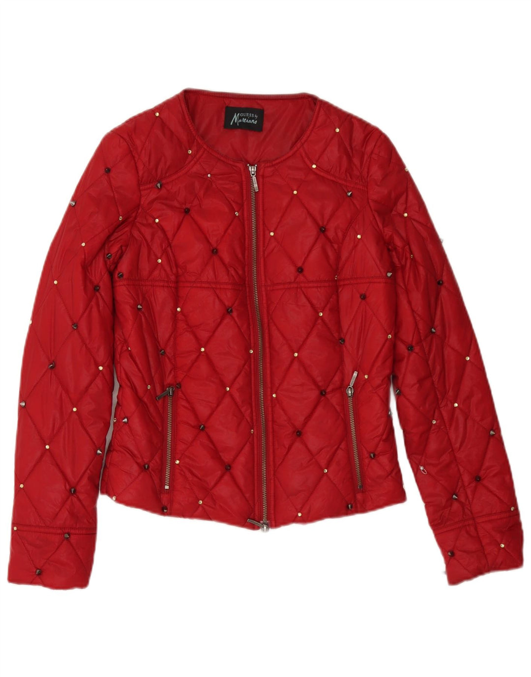 Giacca trapuntata da donna Guess By Marciano IT 42 Medium Red Spotted Poliammide