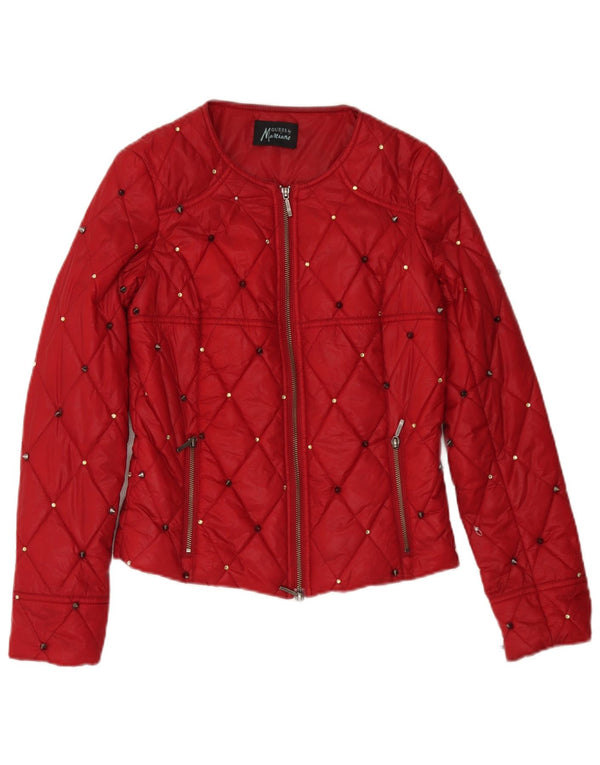Giacca trapuntata da donna Guess By Marciano IT 42 Medium Red Spotted Poliammide