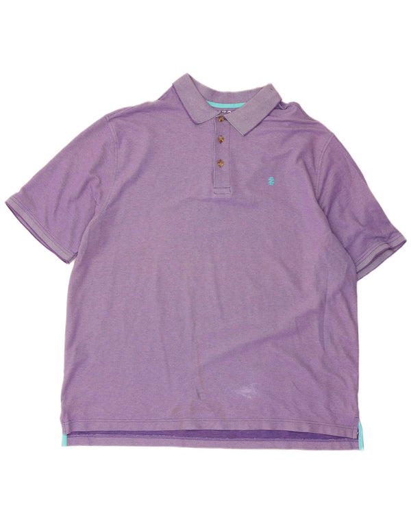 Polo alta da uomo IZOD 2XL in cotone viola