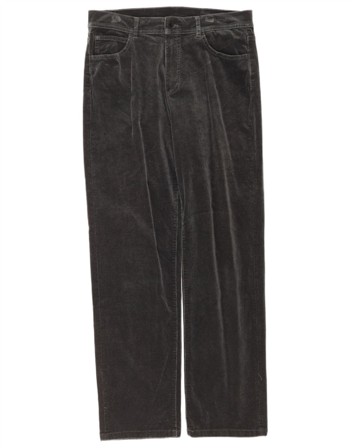Pantaloni da donna in velluto a coste Massimo Dutti EU 40 Medium W30 L31 Blu Navy
