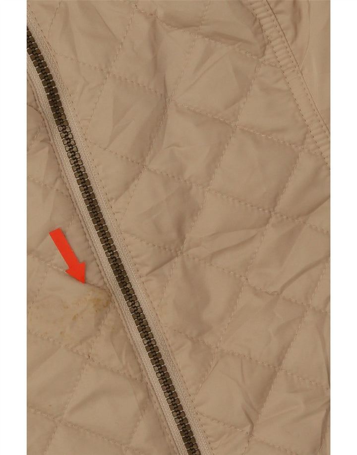 Giacca trapuntata con cappuccio da donna Marks & Spencer UK 12 Beige medio