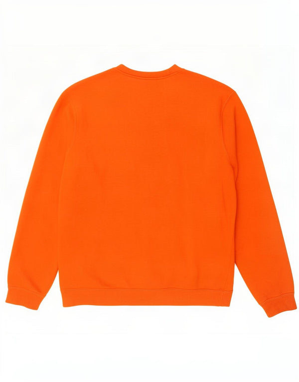 Felpa con grafica Nike Clemson da uomo, cotone arancione medio