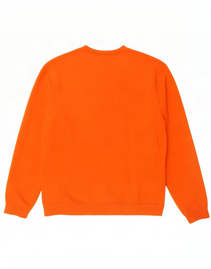 Felpa con grafica Nike Clemson da uomo, cotone arancione medio