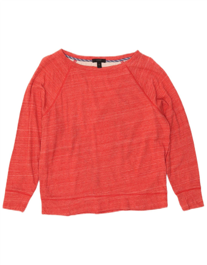 J. CREW Felpa oversize da donna Maglione UK 2 2XS Cotone a righe rosse