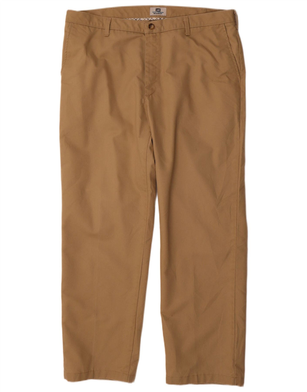 Pantaloni chino da uomo LEE Total Freedom vestibilità comoda W40 L32 poliestere beige