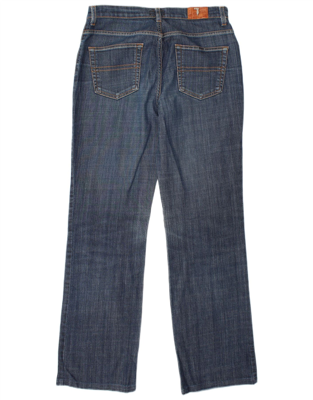 Jeans Dritti Donna TRUSSARDI W30 L31 Blu Cotone