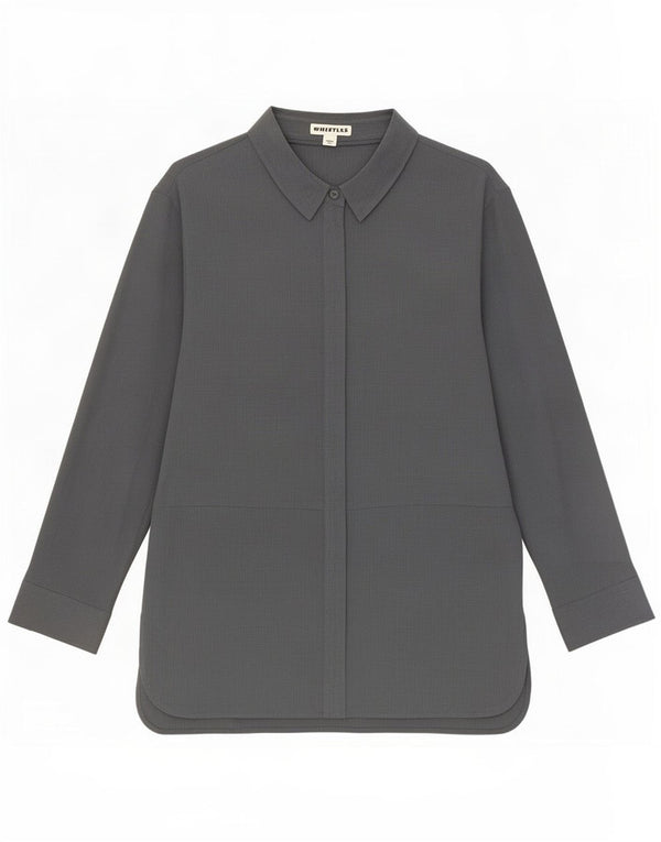 Camicia da donna Whistles UK 12 Cupro grigio medio