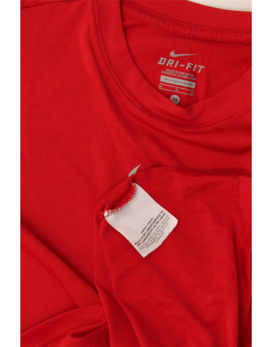 T-shirt da ragazzo Nike Dri Fit Top 10-11 anni poliestere rosso medio