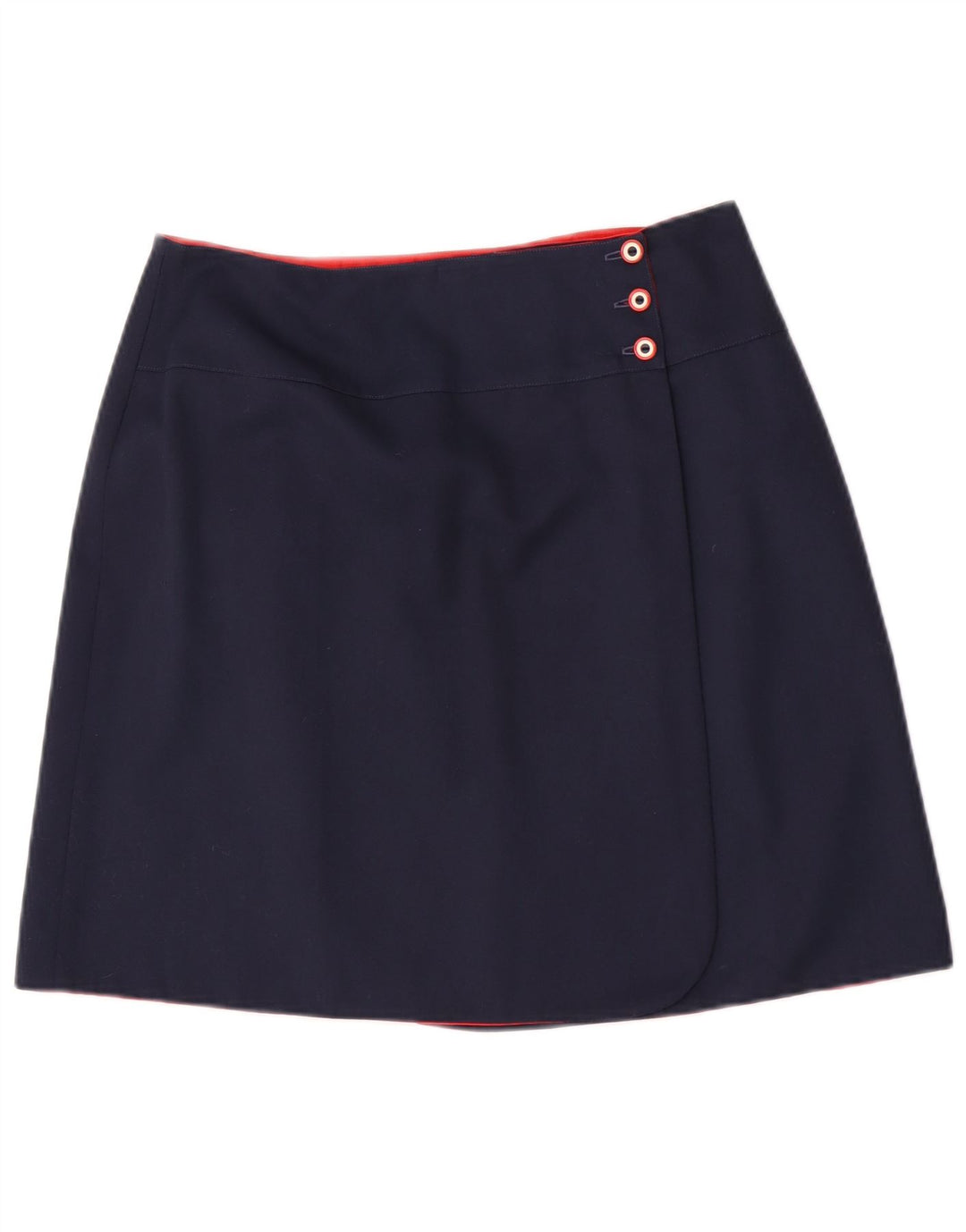 Gonna a portafoglio reversibile da donna vintage media W30 blu navy