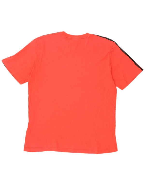 T-shirt grafica da uomo Adidas Top XL in cotone rosso