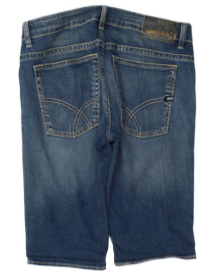 Pantaloncini di jeans da uomo Gas W31 cotone blu medio