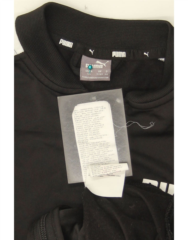 Giacca da tuta grafica da ragazzo Puma 11-12 anni Colorblock nero