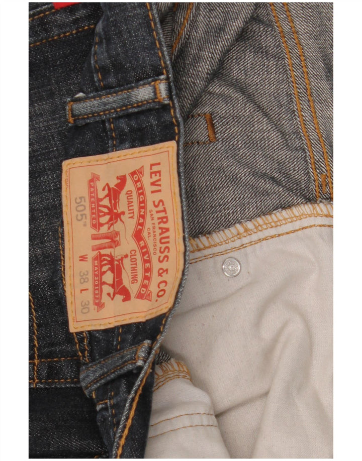 Levi's Uomo 505 Jeans dritti W38 L30 Blu Navy