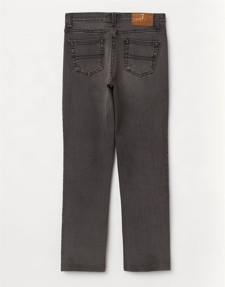 Jeans Dritti Donna Trussardi W27 L28 Cotone Grigio