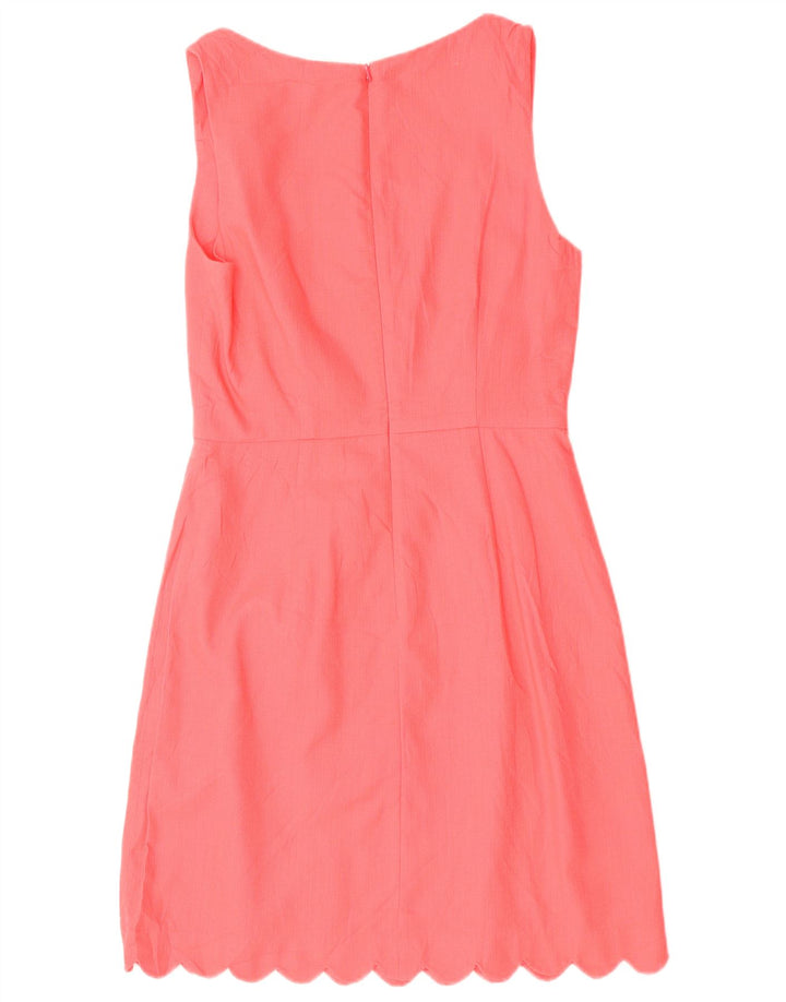 J. CREW Abito da donna senza maniche a trapezio US 6 cotone rosa medio