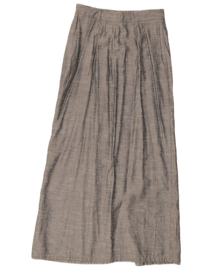 Gonna lunga da donna vintage W28 grigio medio chiazzato