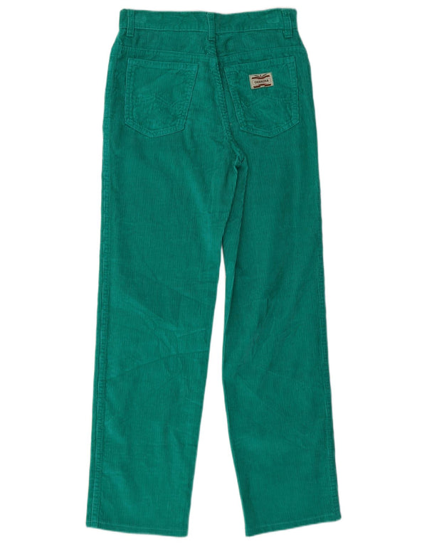 Pantaloni dritti in velluto a coste per ragazze Carrera 13-14 anni W24 L27 cotone verde