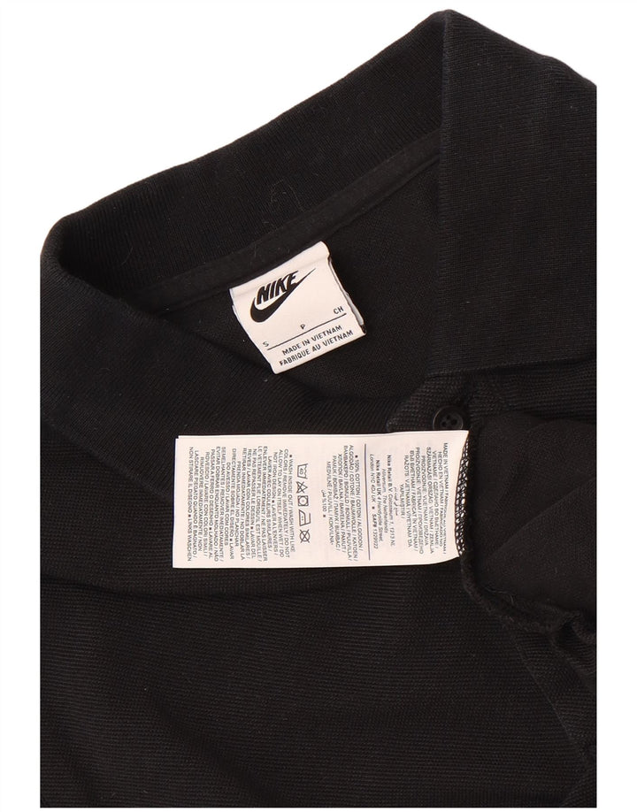 Polo Nike da uomo piccola in cotone nero