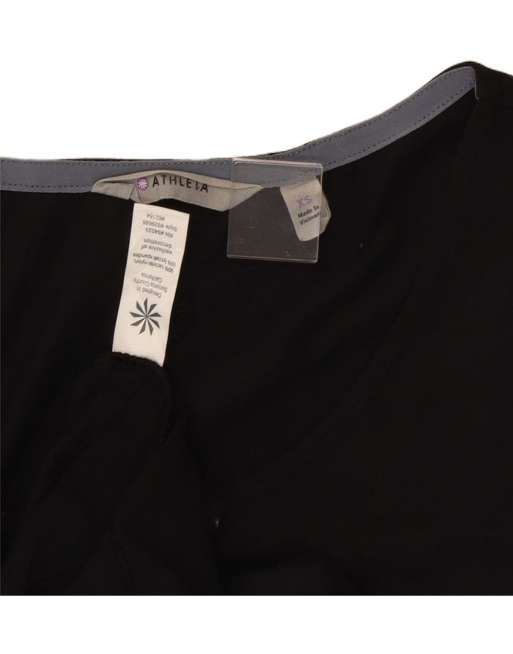 Abito asimmetrico da donna Athleta UK 6 XS nylon nero