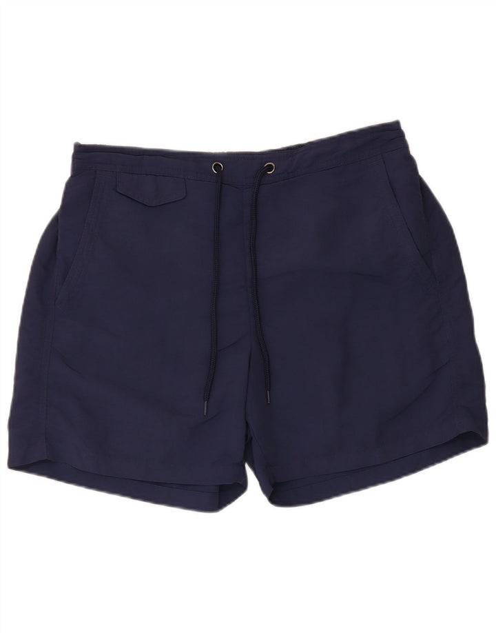 Pantaloncini da bagno da uomo Ted Baker taglia 4 large blu navy in poliammide