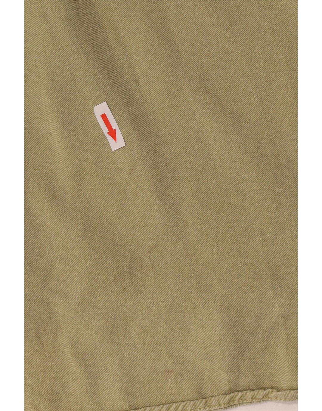 Camicia di jeans oversize da donna Zara UK 10 Small Khaki Lyocell