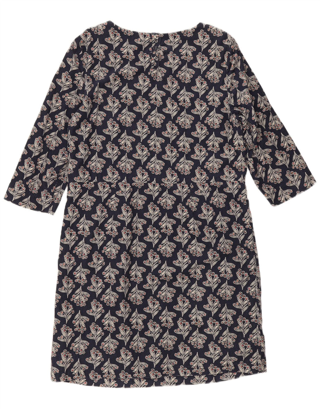 Abito a trapezio da donna Seasalt Cornwall UK 12 Medio blu navy floreale
