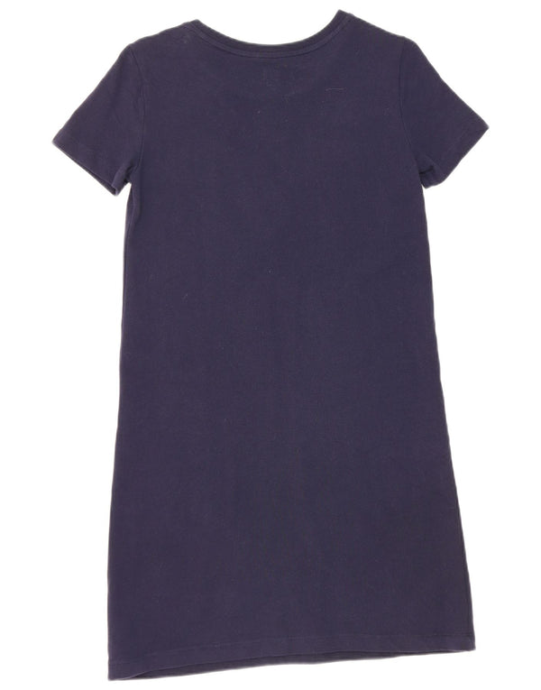 Gap Girls Graphic T-Shirt Dress 13-14 Years 2XL Navy Blue Cotton