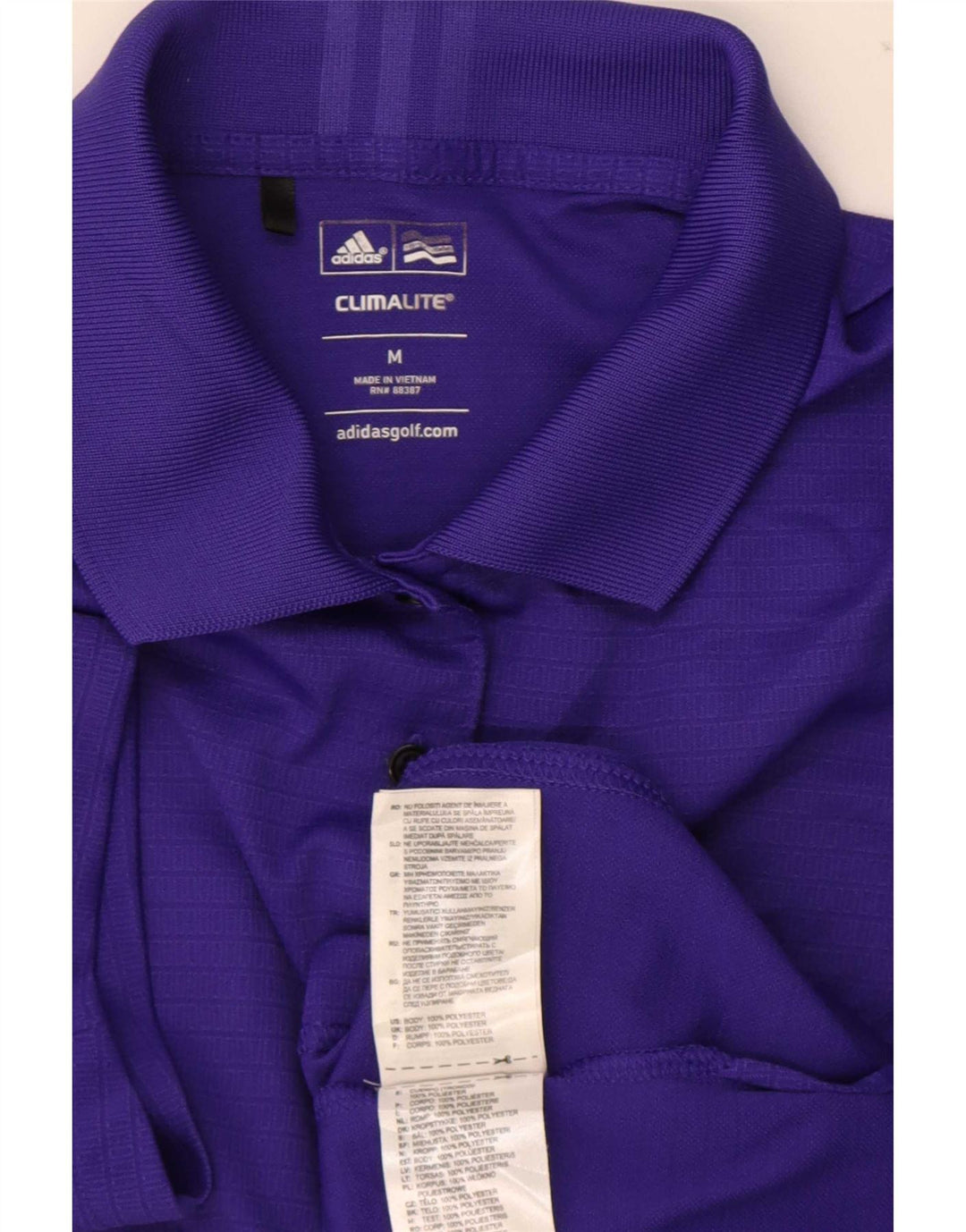 Polo Adidas da donna Climalite UK 12 poliestere viola medio