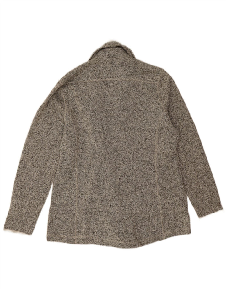 Giacca blazer doppiopetto da donna Eddie Bauer UK 16 grande grigio chiazzato