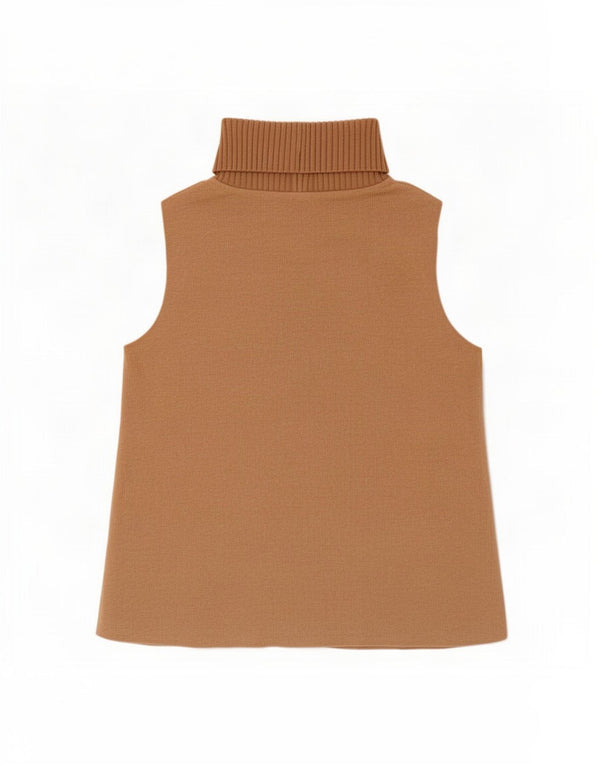 Canotta da donna Zara UK 12 in cotone beige medio