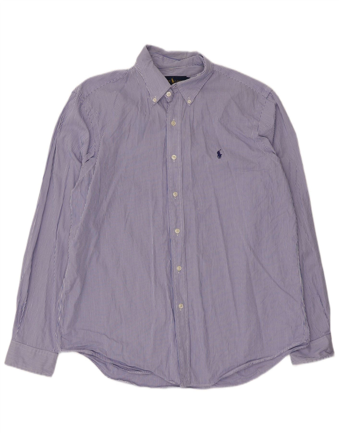 Camicia da uomo Ralph Lauren in cotone a righe grandi blu
