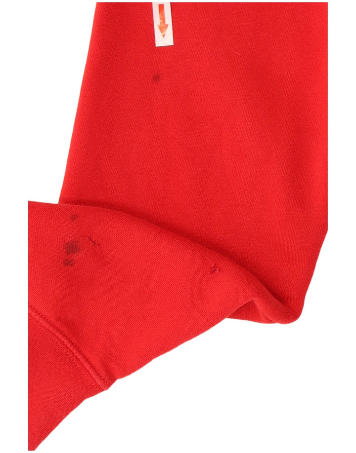 Felpa con cappuccio da uomo Nike Small rossa in cotone