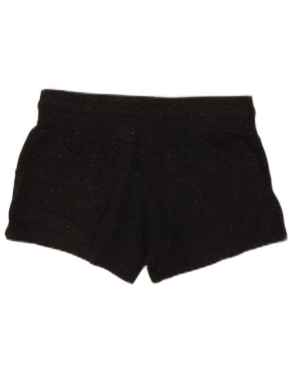 Nike Womens Sport Shorts UK 10 Small Grey Flecked Cotton