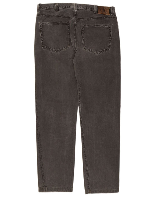 Jeans dritti da uomo Calvin Klein W34 L30 Grigi
