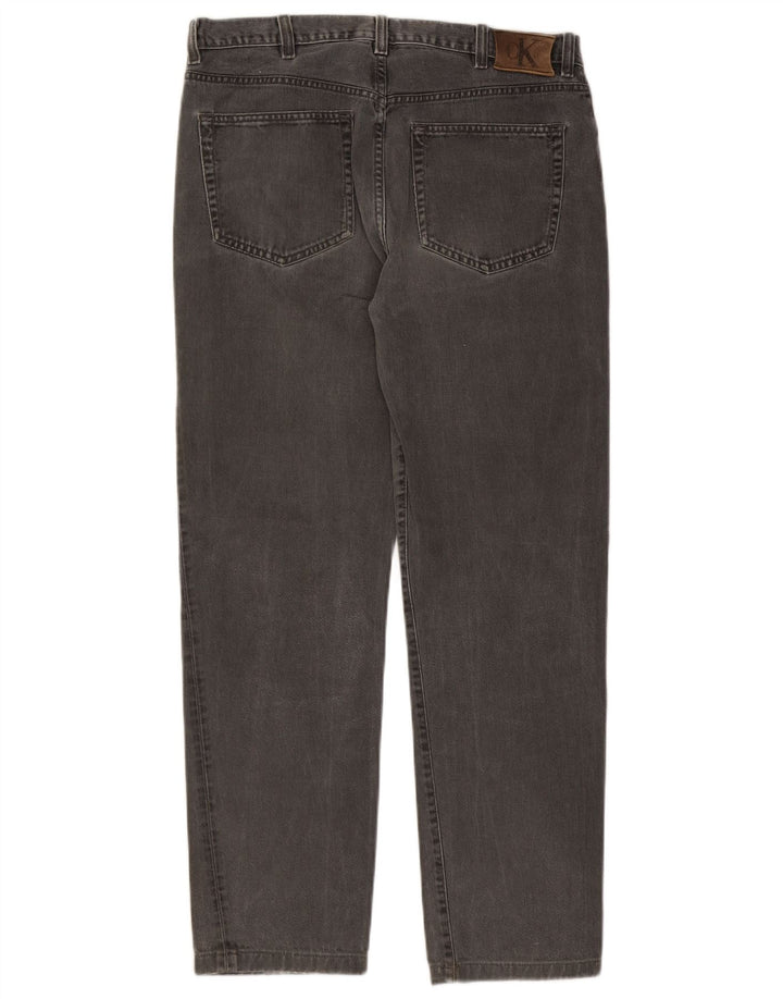Jeans dritti da uomo Calvin Klein W34 L30 Grigi