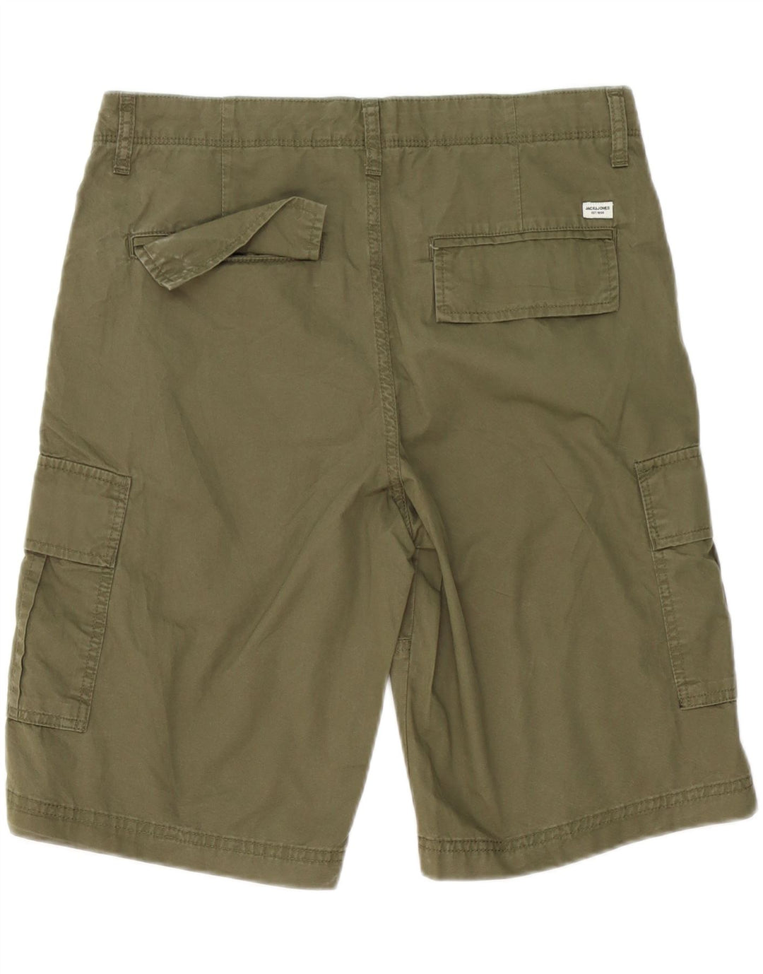 Pantaloncini cargo da uomo Jack & Jones medi W32 cotone kaki