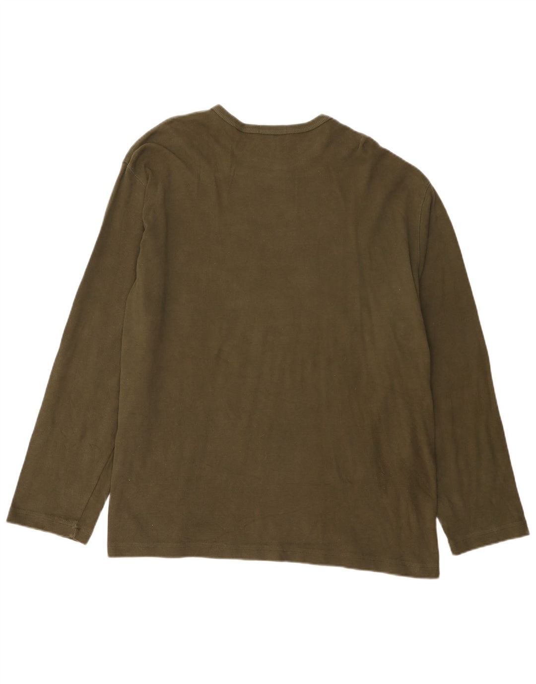 Top manica lunga da uomo Marks & Spencer 2XL cotone kaki