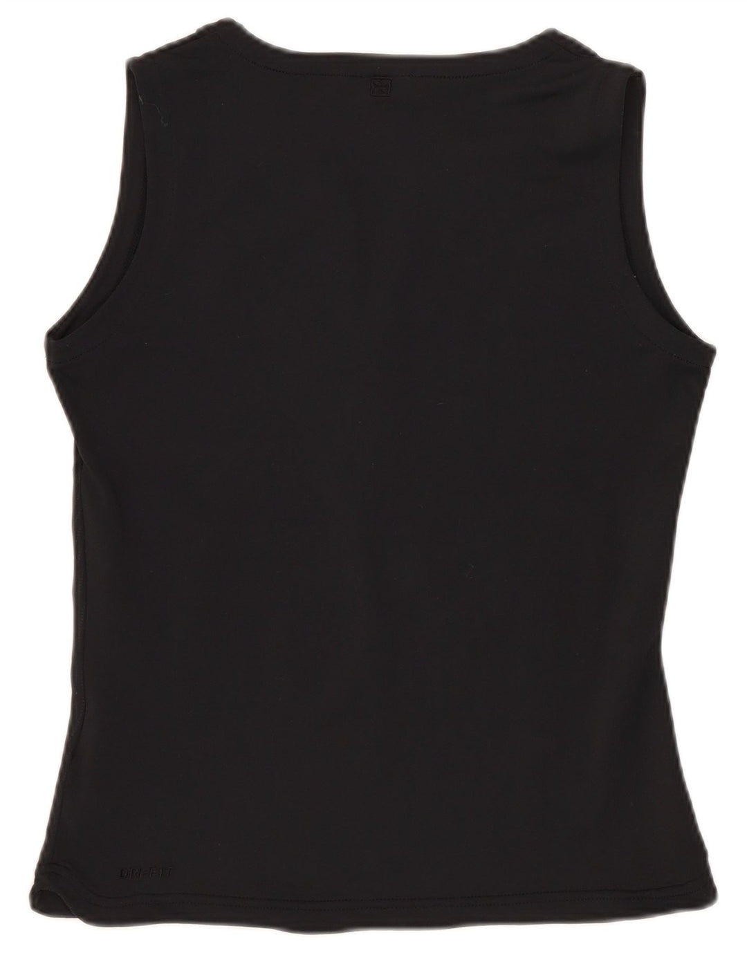 Canotta corta Nike Dri Fit da donna UK 10/12 Poliestere a righe nere medie