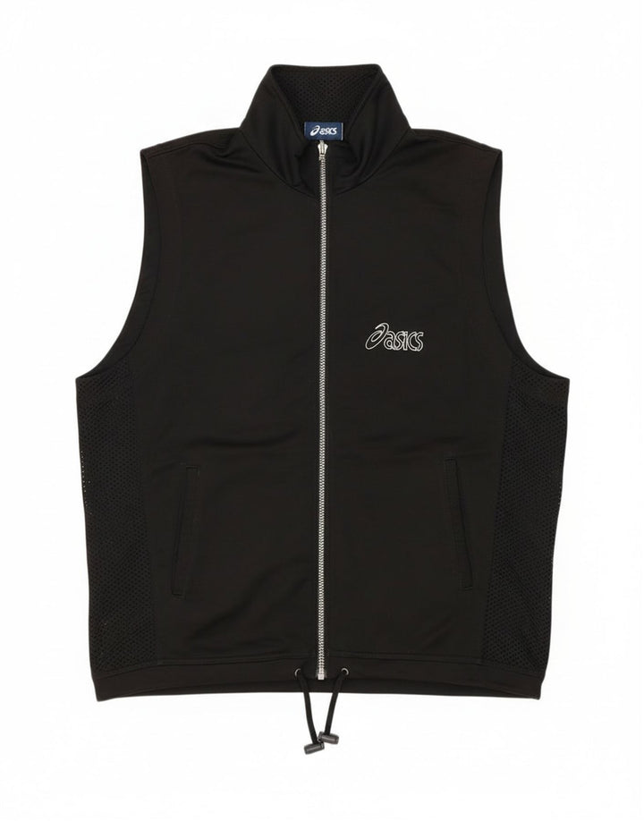 Giacca sportiva da uomo Asics Graphic senza maniche, taglia grande, nera