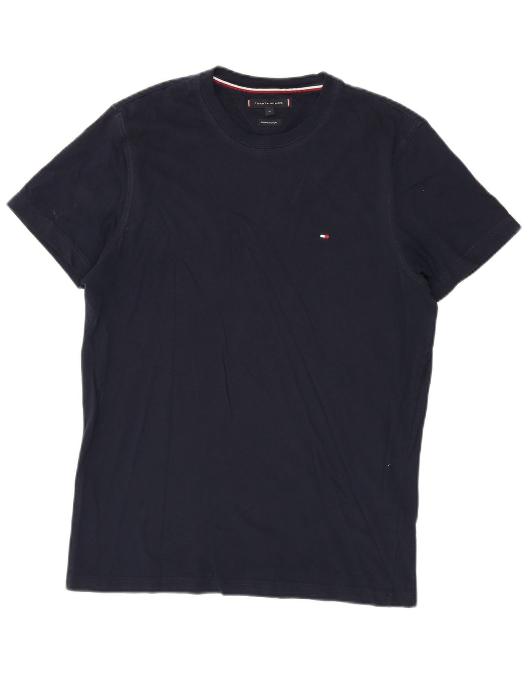 T-shirt da uomo Tommy Hilfiger Top in cotone blu navy medio