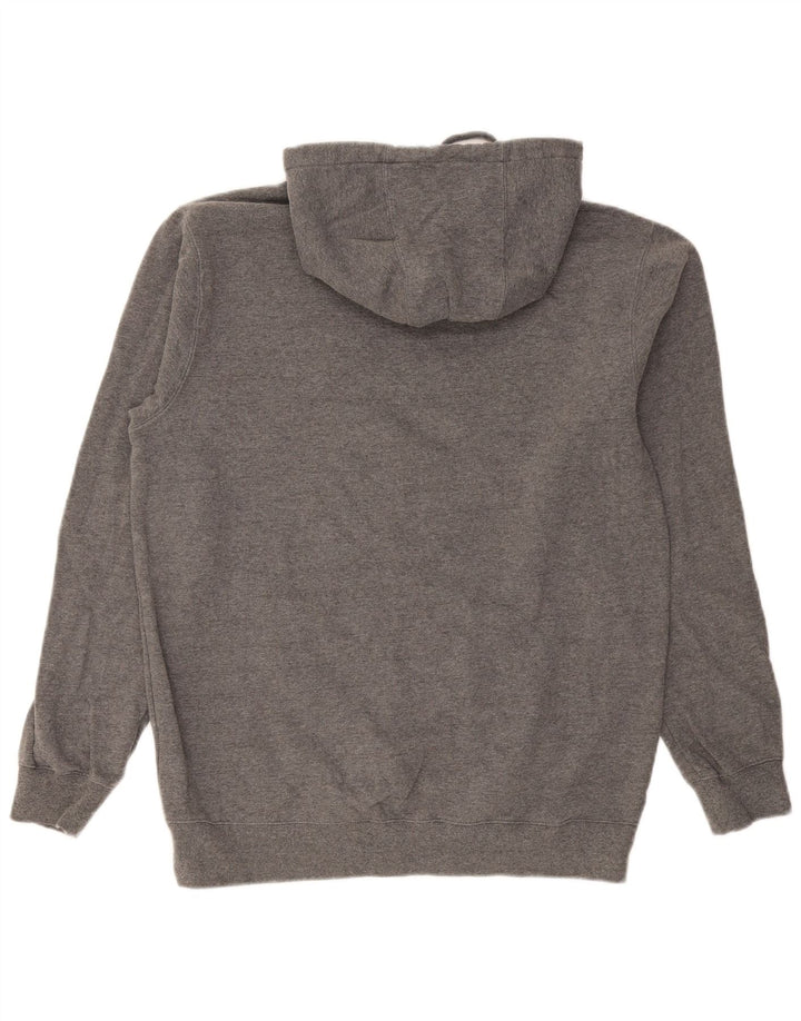 Felpa con cappuccio grafica da uomo Volcom grande in cotone grigio