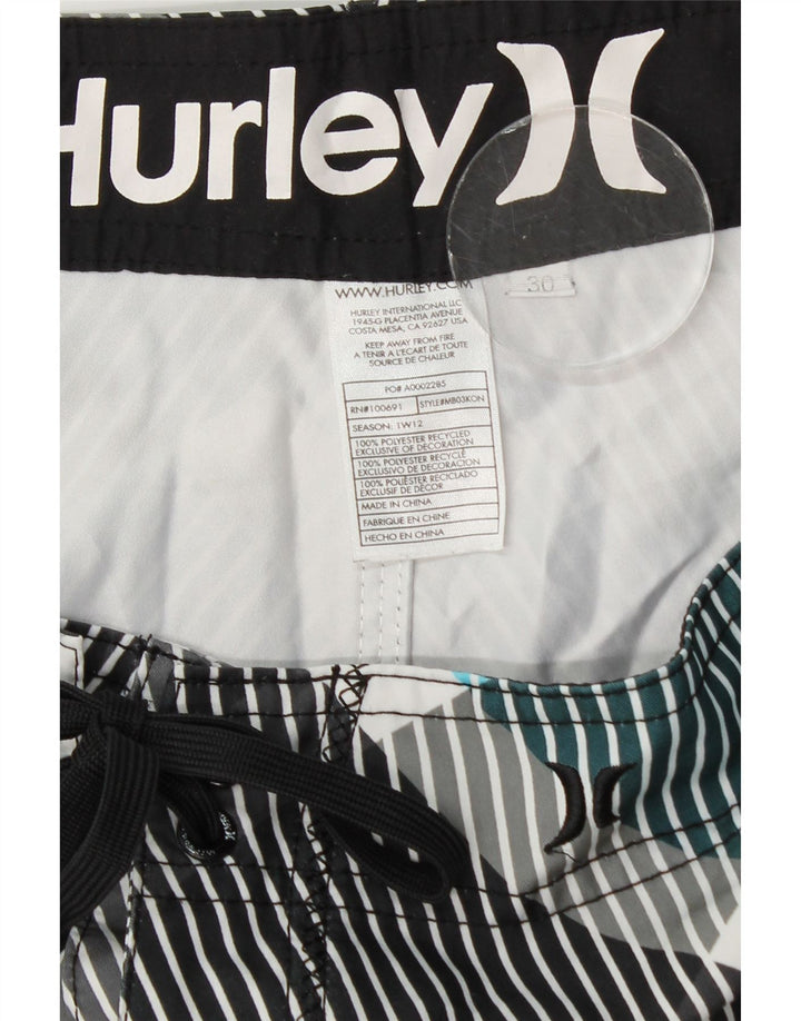 Pantaloncini da bagno grafici da uomo Hurley medi multicolore geometrici