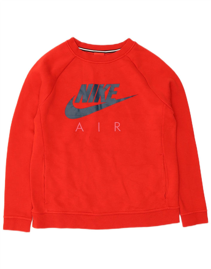 Felpa oversize con grafica Nike da donna UK 10 piccola rossa