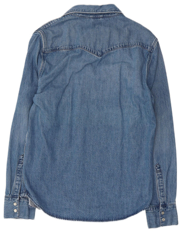 Camicia di jeans da uomo Levi's in cotone blu medio