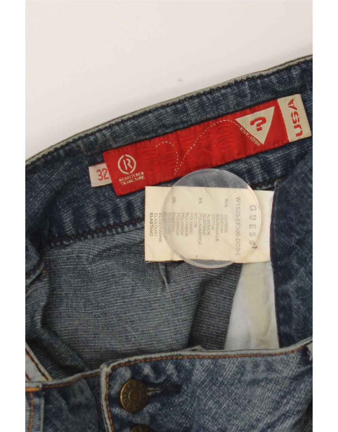 Jeans Bootcut da donna Guess W32 L32 cotone blu