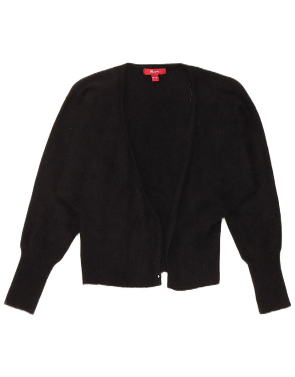 Maglione cardigan aperto da donna Monsoon UK 12 Angora medio nero