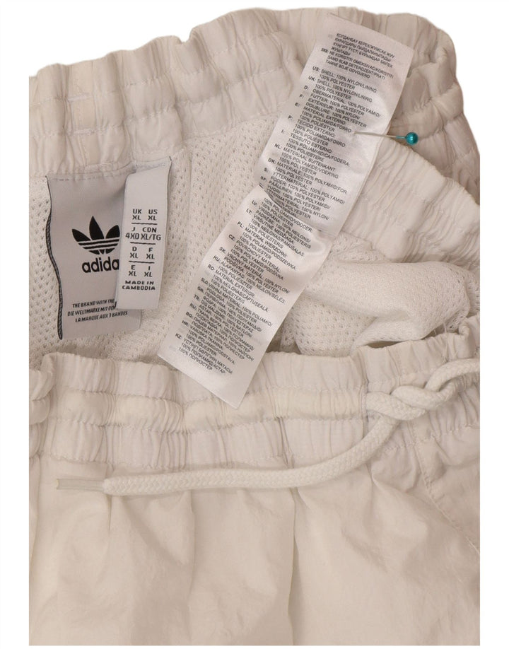 Pantaloncini da bagno da uomo Adidas XL poliestere bianco