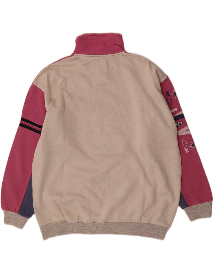 Felpa grafica da uomo United, maglione medio, color bianco sporco